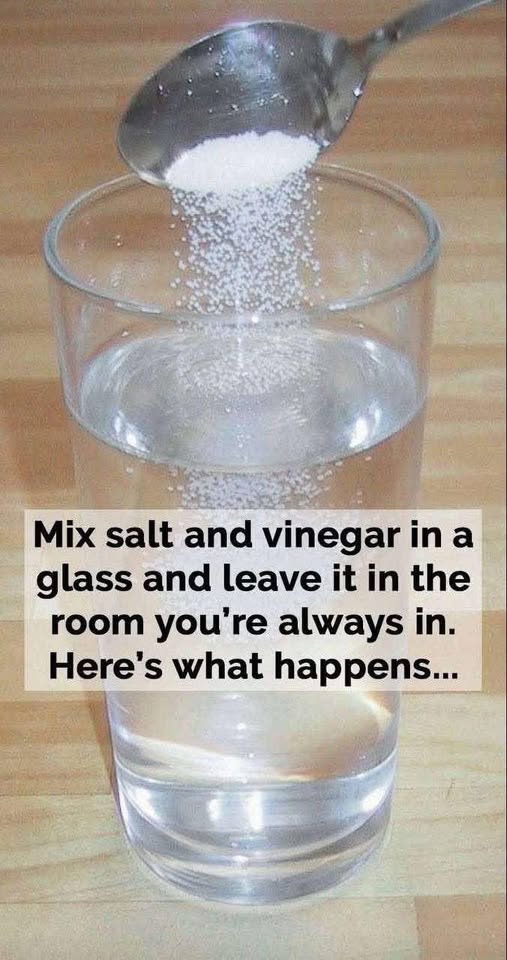 Discover, A Glass of Water, Vinegar, and Salt Can Cleanse Your Home