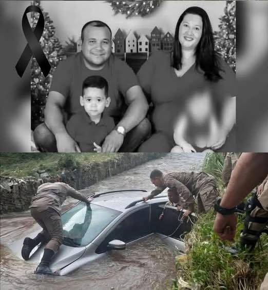 Family found in car in river they were with their m…