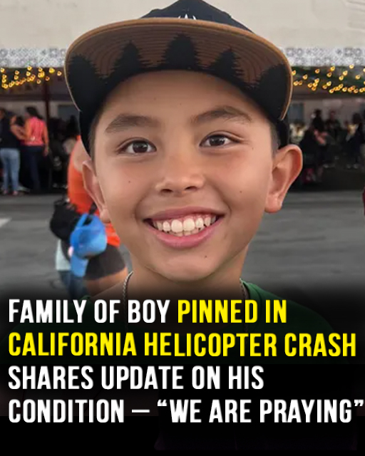 Family of boy pinned in California helicopter crash shares update on his condition