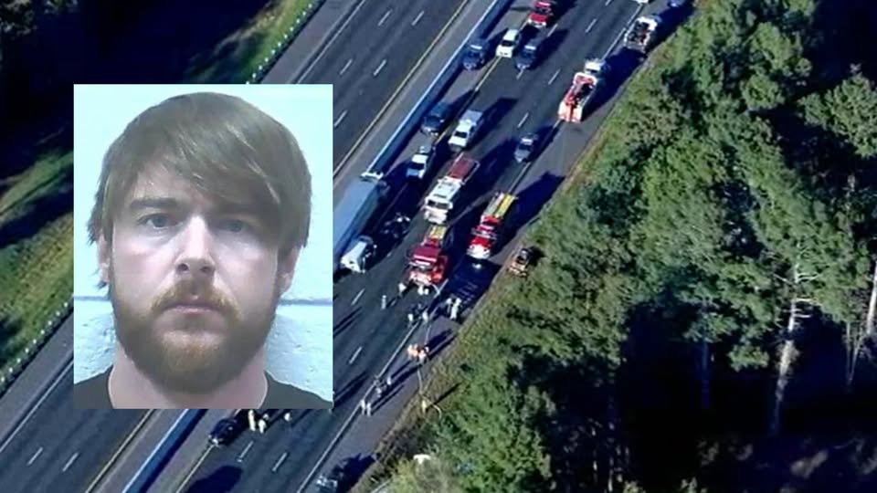 Truck driver blamed for eight deaths on the interstate