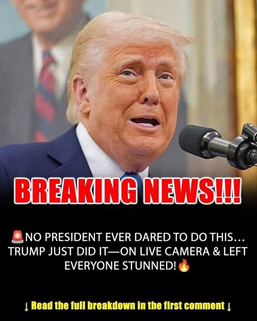 No President Ever Tried This. Trump Just Did — On Live Cameraa