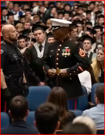 Marine Graduation Surprise: Security’s Approach Sparks an Unforgettable Moment