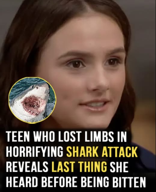 Teen who lost limbs in horrifying shark attack reveals last thing she heard before being bitten