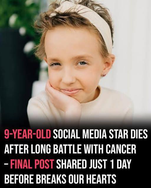 9-year-old social media star dies after long battle with cancer