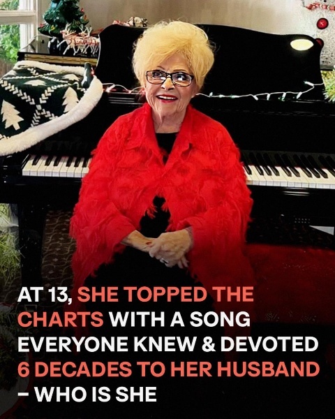 Only 13 years old, she scored a hit known by everyone and remained devoted to her husband for six decades. Do you know who she is?